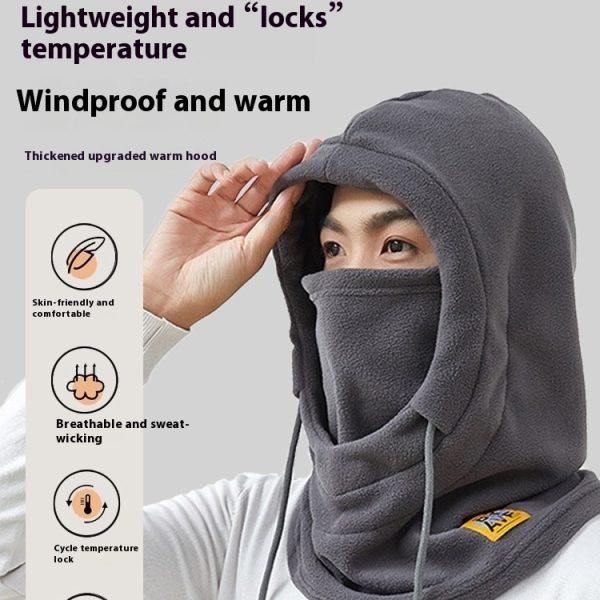 Winter Windproof Men's And Women's Outdoor Riding Thermal Head Cover Scarf Mask Integrated