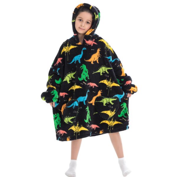 Oversized Thermal Sweatshirt Lazy Sweatshirt Kids - Image 9