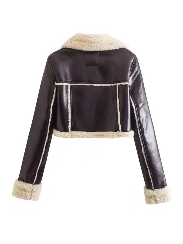 Women's Short Lapel Long Sleeve Slim Fashion Personality Jacket Jacket - Image 4