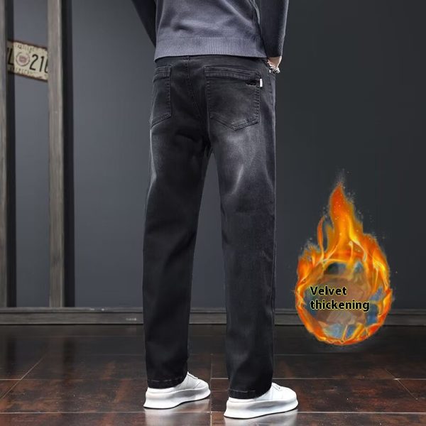 Jeans Loose Straight Casual Long Pants Men - Image 10