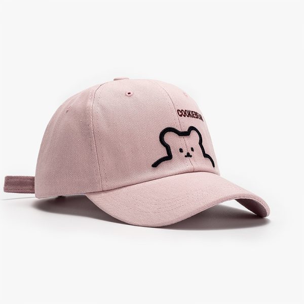 Men's Outdoor Sun Protection South Korea Cute Bear Baseball Cap - Image 9