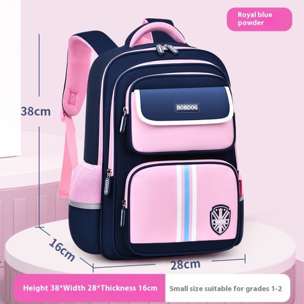 Boys Grade 1-3-6 Burden Relief Spine Protection Lightweight Waterproof Children Backpack Female - Image 6