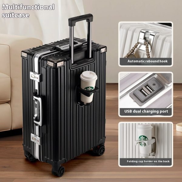 Trolley Password Universal Wheel Aluminum Frame Large Capacity Luggage - Image 6