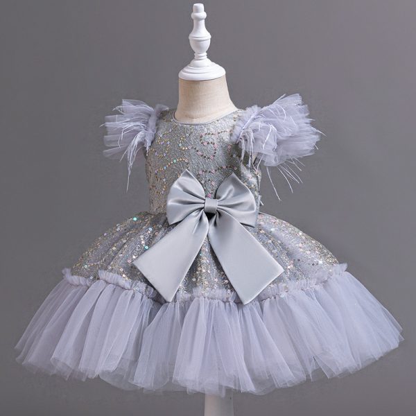 Flower Children's Clothing Children's Wedding Dress Tulle Skirt Summer - Image 10