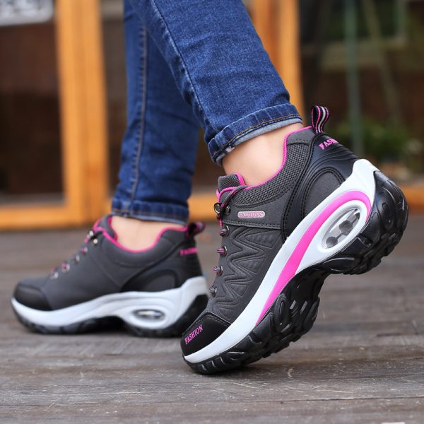 Autumn Winter Women Sneakers Air Cushion Design Platform Shoes - Image 5