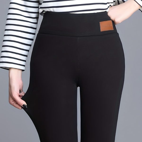 Women's Cashmere Fleece-lined Thickened Autumn And Winter Leggings - Image 4