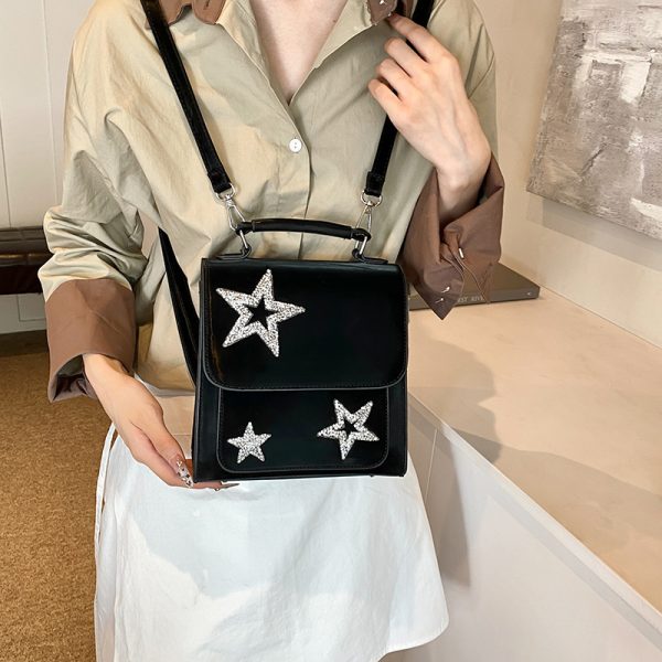 Women's Bag Fashionable Sequins Five-pointed Star Backpack - Image 2