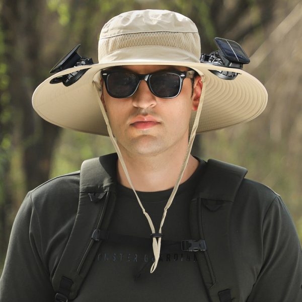 Long Endurance Lithium Battery Fan Solar Charging Wind Sun Protection Hat - Image 4