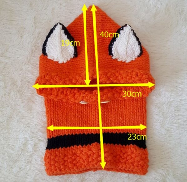 Children's wool knit hat hand-knitted warm earmuffs cape caps for men and women - Image 5