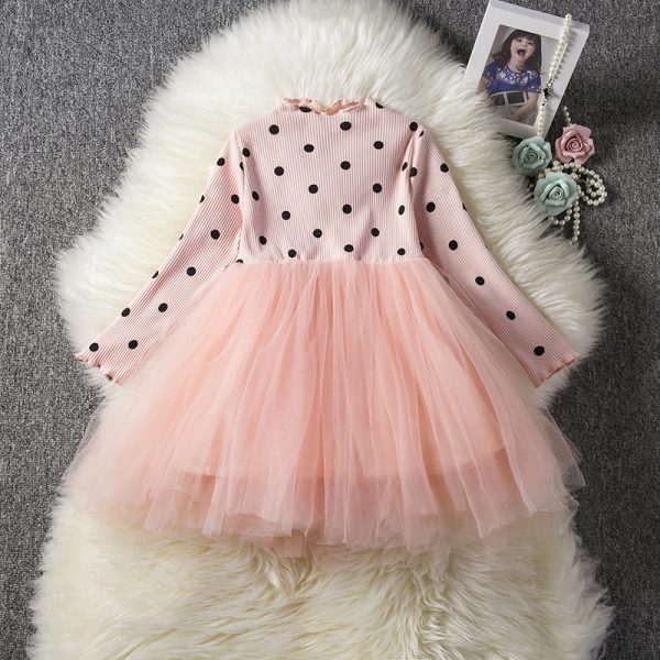 Baby Girls Spring Winter Long Sleeve Tutu Lace Dresses Infantil Newborn 1st Birthday Party Clothes Christening Gown Casual Wear - Image 2