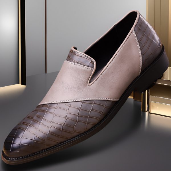 Plus Size Men's British Business Dress Leather Shoes - Image 4