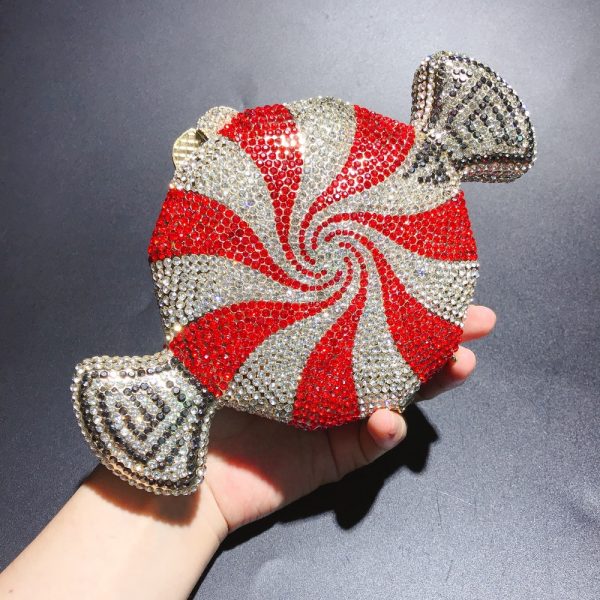 Women's Diamond Candy Shape Crystal Diamond Clutch