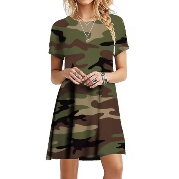 Summer Female Military Camouflage Skirt - Image 2