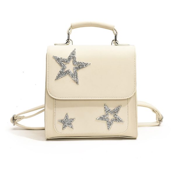 Women's Bag Fashionable Sequins Five-pointed Star Backpack - Image 7