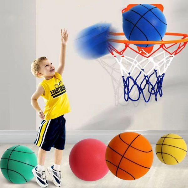 Silent High Density Foam Sports Ball Indoor Mute Basketball Soft Elastic Ball Children Sports Toy Games - Image 6