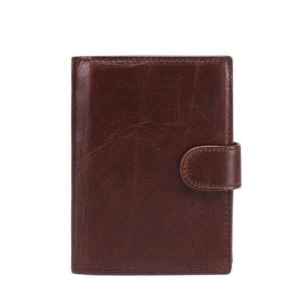 New Leather Wallet For Man Retro Crazy Horse Leather Casual Short Wallet - Image 4