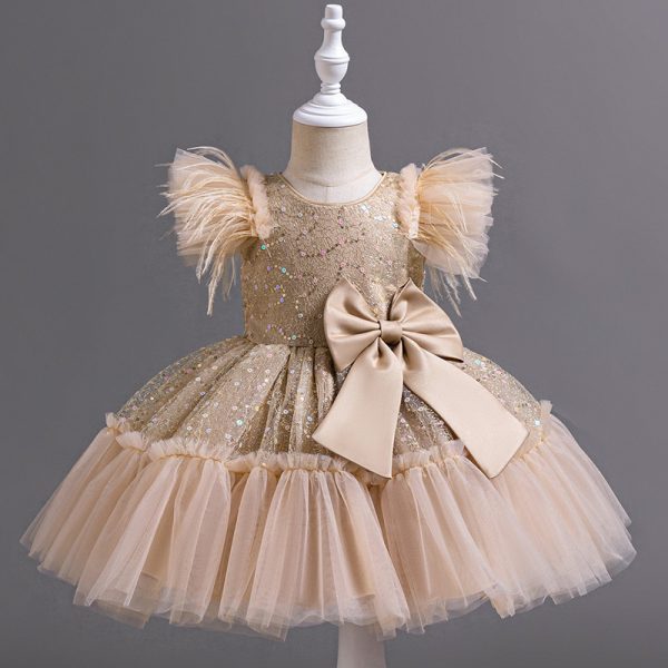 Flower Children's Clothing Children's Wedding Dress Tulle Skirt Summer - Image 3