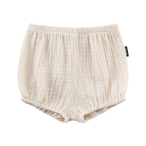 Baby Cotton Crepe Shorts Summer Breathable Light Pants Baby Bloomers - Image 3