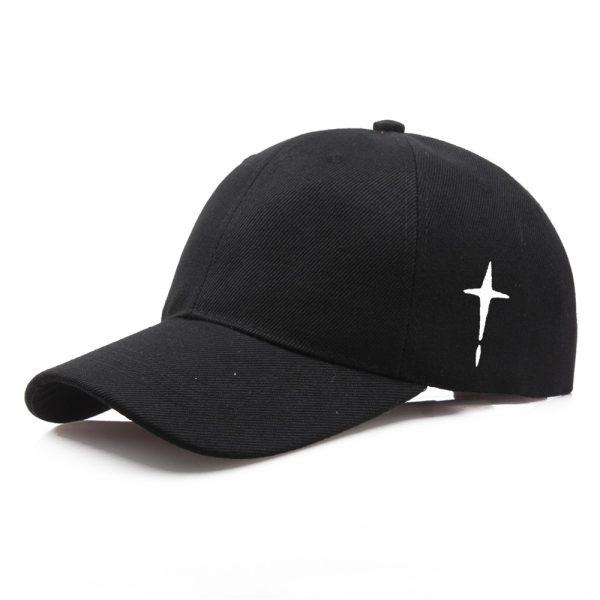 Baseball Cap Men's Polyester Cotton Cross Print Casual Sun Hat - Image 9