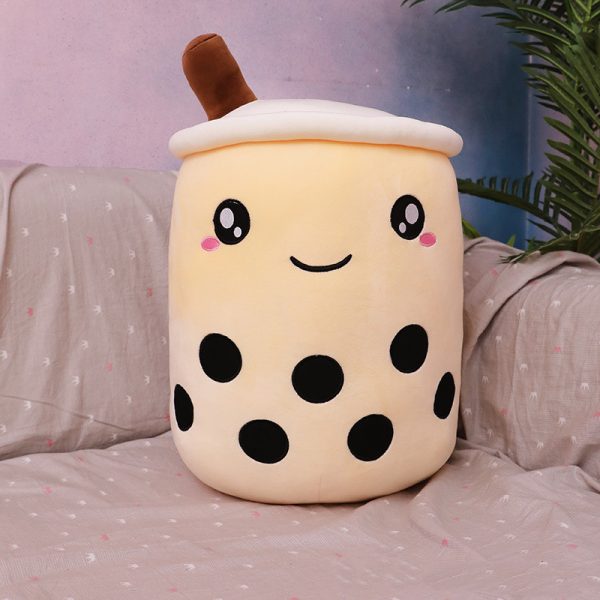 Cute Fruit Drink Plush Stuffed Soft Strawberry Milk Tea Plush Boba Tea Cup Toy Bubble Tea Pillow Cushion Kids Gift - Image 6