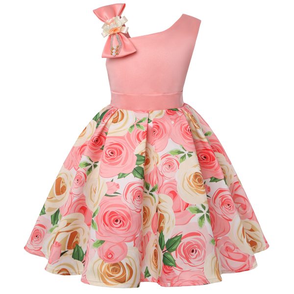 Girls' Dresses Girls' Princess Dresses Digital Print Children's Dresses - Image 9