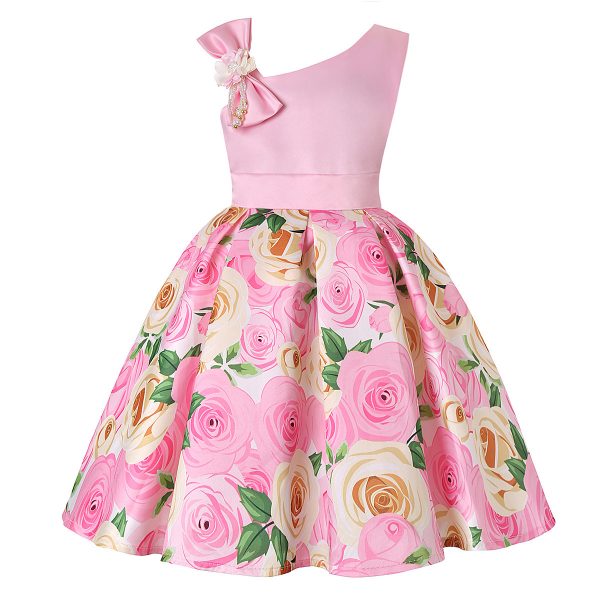 Girls' Dresses Girls' Princess Dresses Digital Print Children's Dresses - Image 7