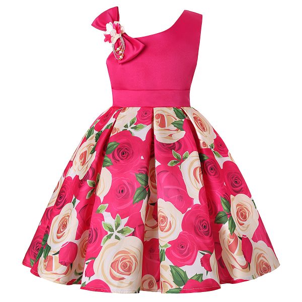 Girls' Dresses Girls' Princess Dresses Digital Print Children's Dresses - Image 5