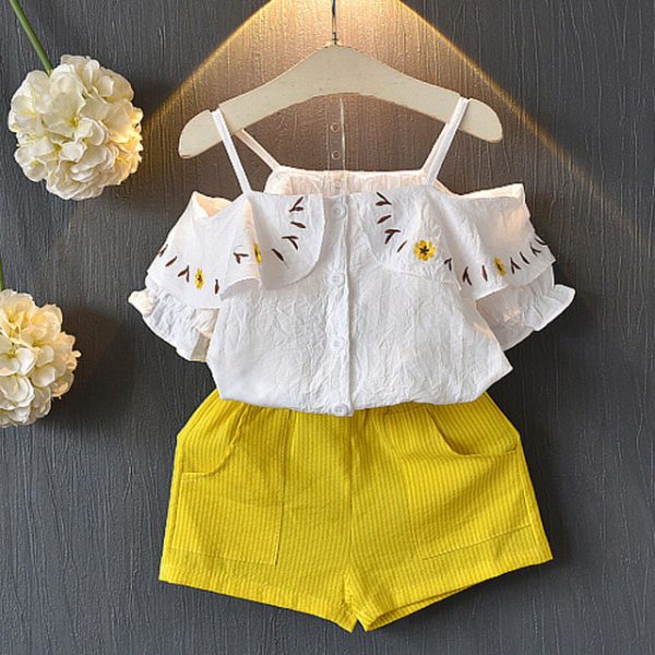 Kids Girls Clothes For Baby Girl Kids T-Shirt Shorts Suit - Image 10