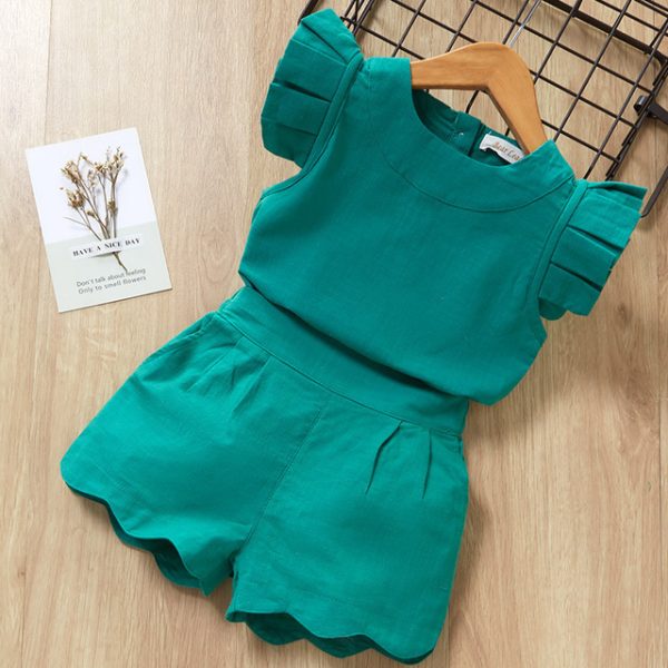 Kids Girls Clothes For Baby Girl Kids T-Shirt Shorts Suit - Image 7