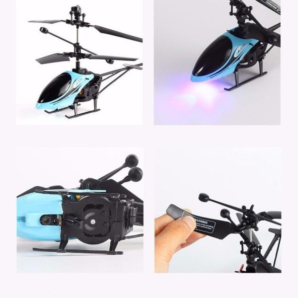 Mini Remote Control Airplane Helicopter Fall Resistant Electric Drone - Image 3