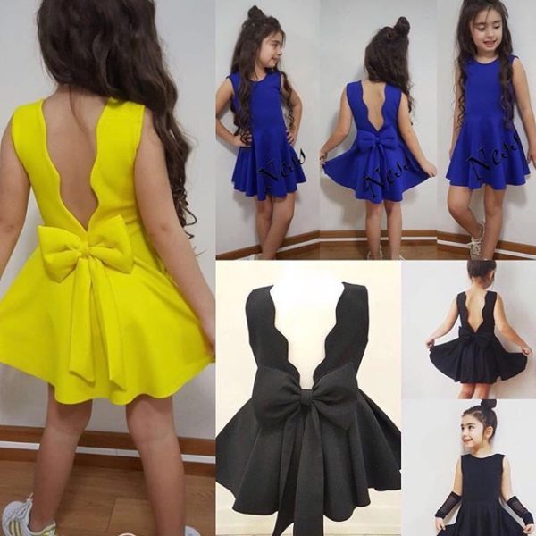 Children'S Clothing Summer Girls Sleeveless Halter Bow Girl Princess Dress Yp0265 - Image 5