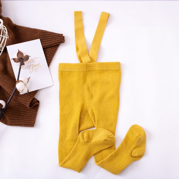 Combed cotton baby crawling cross overalls - Image 4