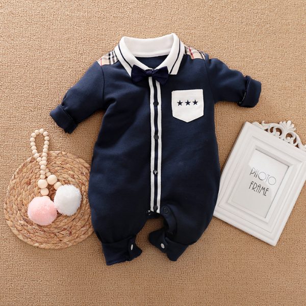 Gentleman's Baby Clothes, Long-sleeved Baby Clothes, Gentleman's Romper - Image 10