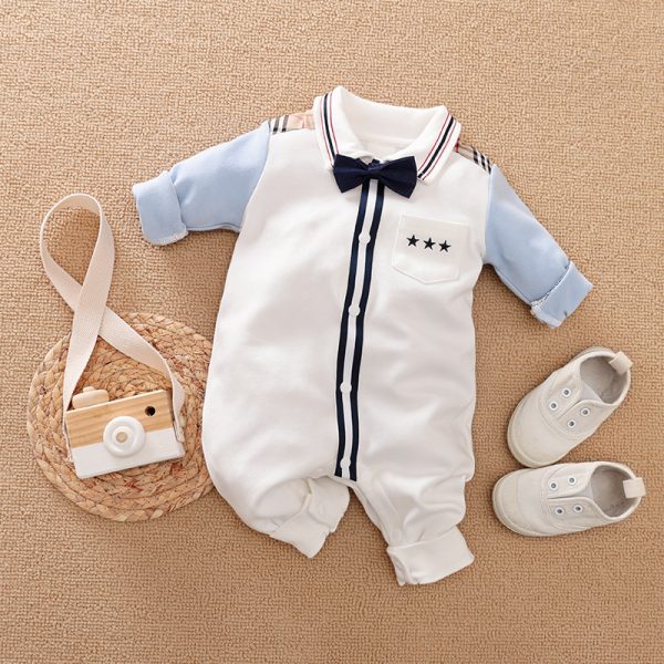 Gentleman's Baby Clothes, Long-sleeved Baby Clothes, Gentleman's Romper - Image 7