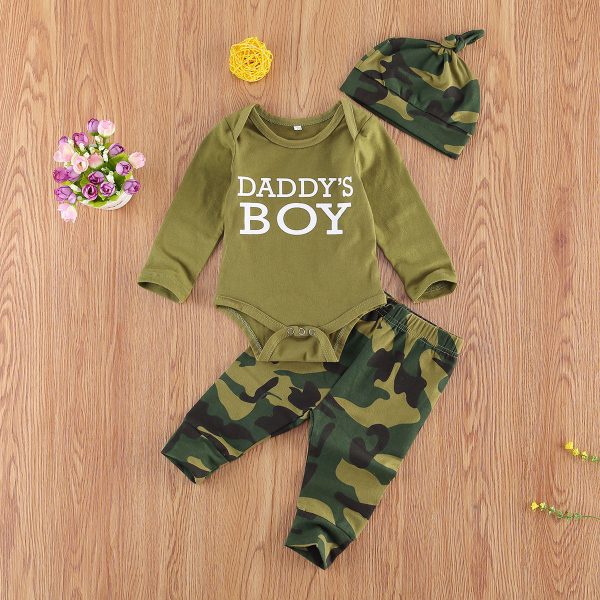 New Products Set Letter Camouflage Printed Children Set - Image 2