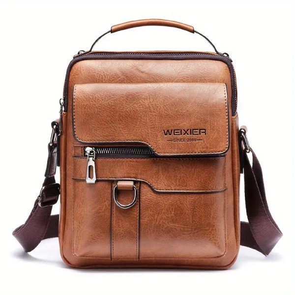 Unisex Shoulder Bags, Waist Bags, Men'S Crossbody Bags, Single Shoulder Bags, Casual And Simple Retro Men'S Bags, Fashionable And Trendy Bags, Textured Commuting Bags, New Business Men'S Bags - Image 5