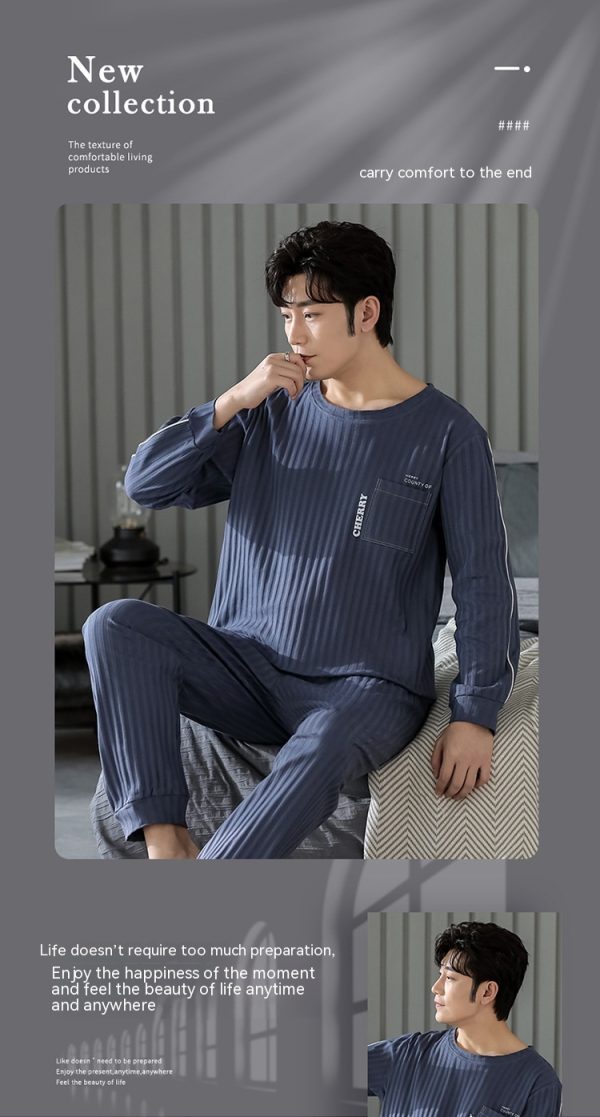 Spring And Autumn New Loose Plus Size Men's Home Wear Can Be Worn Outside - Image 10