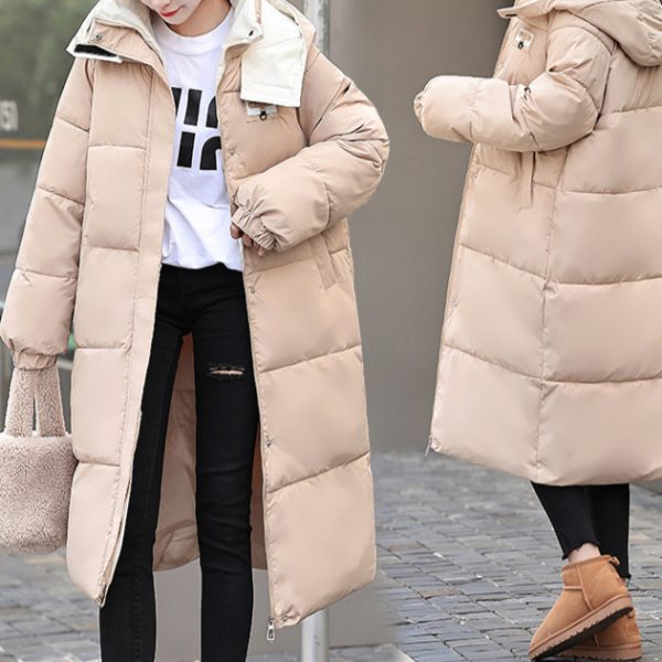 Korean Style Loose Cotton Coat - Image 4