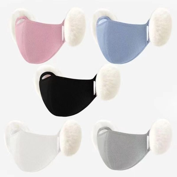 Cloud Warm Mask Winter Female Plush Cute Ear Protection Fleece-lined - Image 4