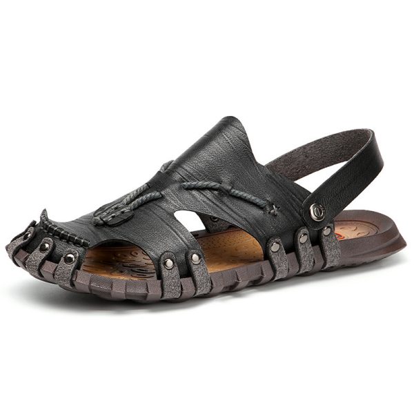 Plus Size Sandals Men's Breathable Non-slip Beach Shoes - Image 6