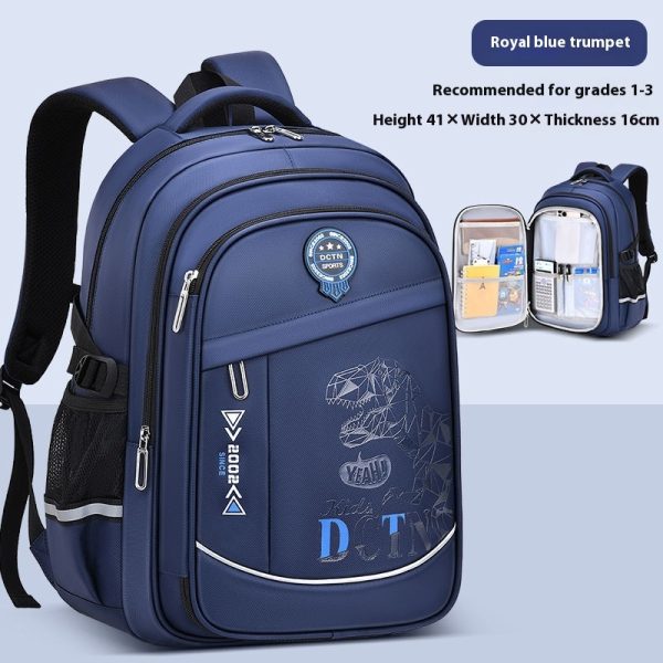 Children's Burden Reduction Multi-compartment Primary School Large Capacity Schoolbag - Image 3