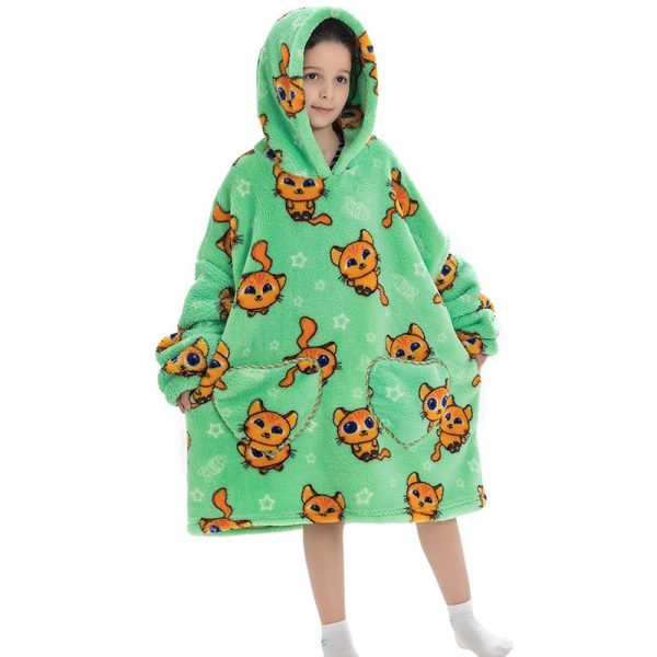 Oversized Thermal Sweatshirt Lazy Sweatshirt Kids - Image 6