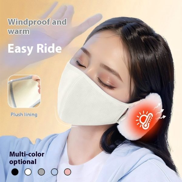 Cloud Warm Mask Winter Female Plush Cute Ear Protection Fleece-lined