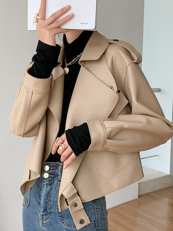 New Genuine Leather Clothes Women's Jacket Sheepskin Loose-fitting Short Coat - Image 2