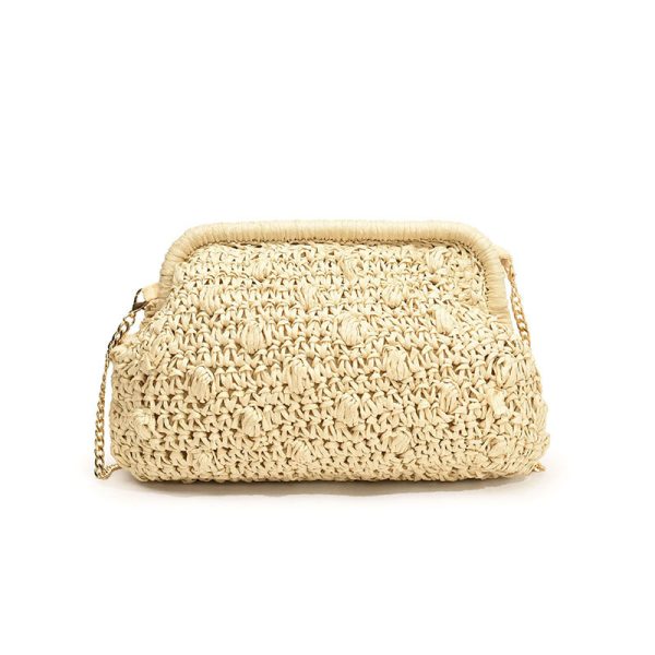 Fashion Woven Bag One Shoulder Hollow Out Beach Bag - Image 7