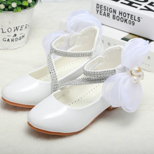 Little High-heeled Big Kids Princess Shoes - Image 5