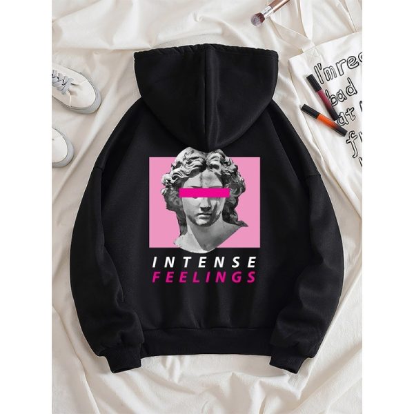 Printed Sweater Long Sleeve Unisex Hoodie - Image 2