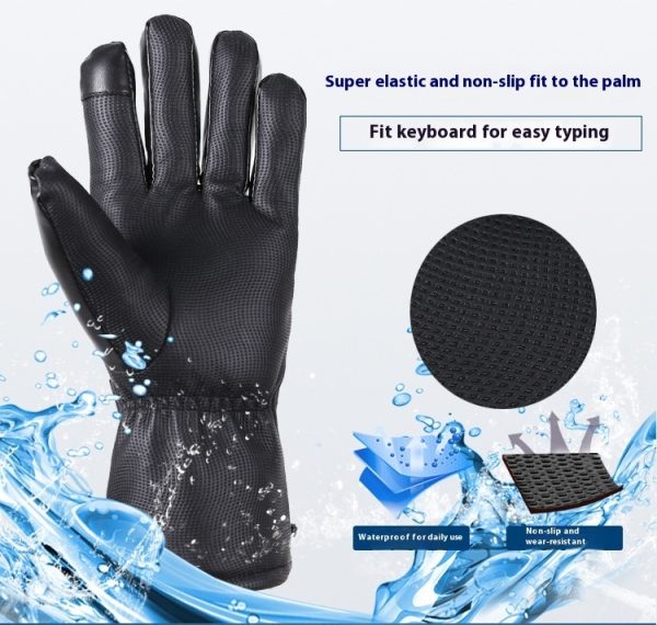 Full Finger Warm Waterproof Motorcycle Outdoor Heating Gloves - Image 4