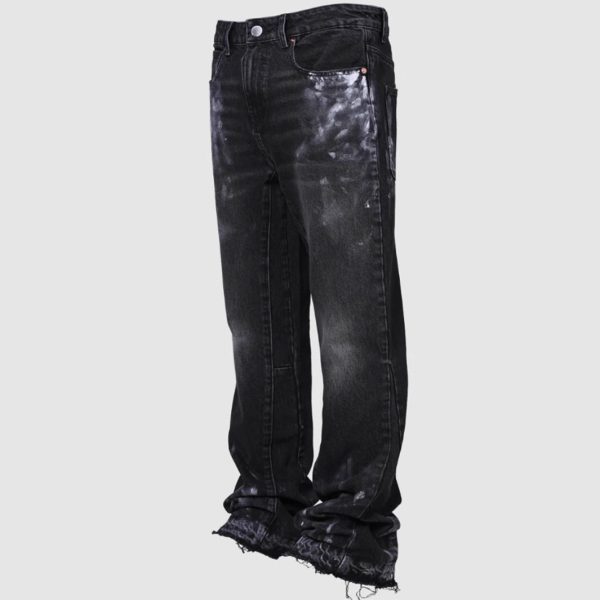 Men's Fashion Stretch Embroidery Straight-leg Denim Straight-leg Pants - Image 2