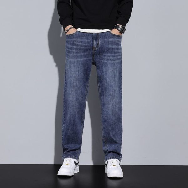 Jeans Loose Straight Casual Long Pants Men - Image 8